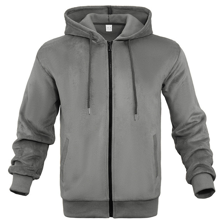 Men's technical Zip-Hoodie with breathable fabric and side pockets Lune London