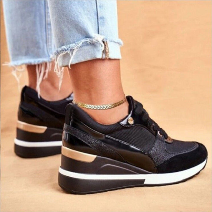 Women's Fashion Sneakers with Elegant Metallic Detail and Sporty Sole Lune London
