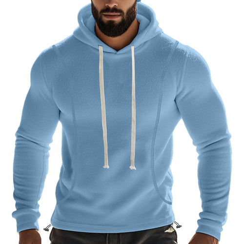 Men's fleece-lined hoodie with hood and drawstring Amarae
