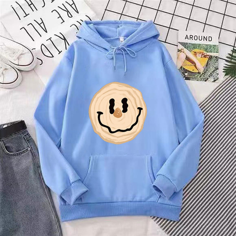 Women's hoodie with cheerful smile motif Chic & Stil