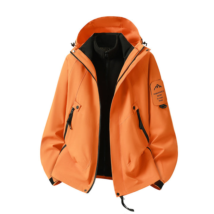 Men's Two-in-One Weather Protection Jacket with Removable Padded Vest and Adjustable Hood Amarae