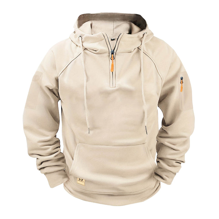 Men's sporty hoodie with practical zipper Lune London