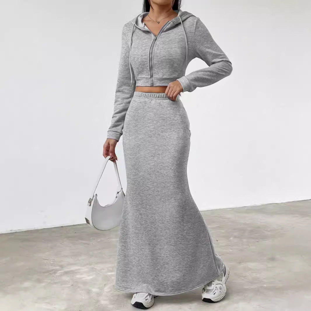 Amarae women's hoodie set and maxi skirt