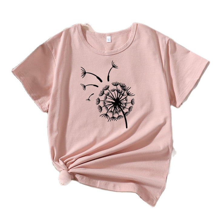 Women Graphic T-Shirt Dandelion Relaxed Fit Lune London