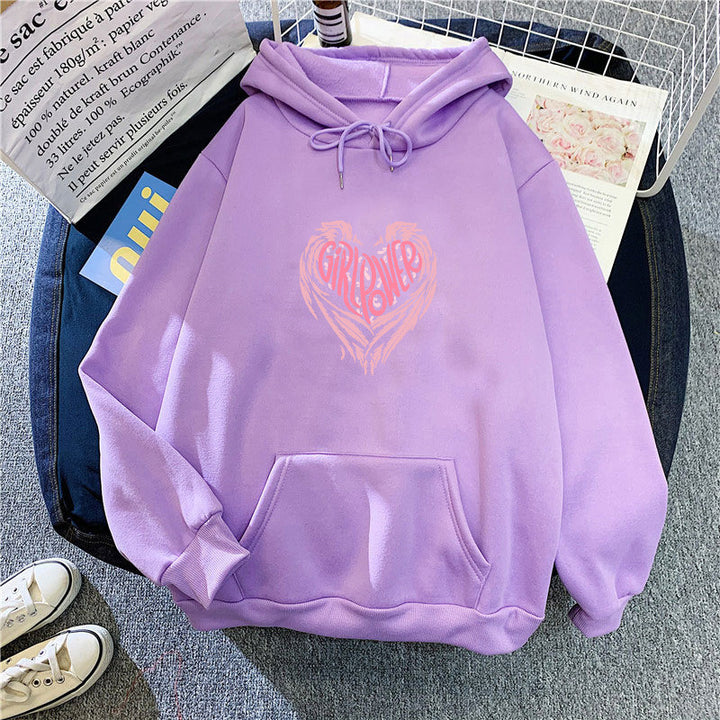 Women's hoodie with creative heart design Chic & Stil