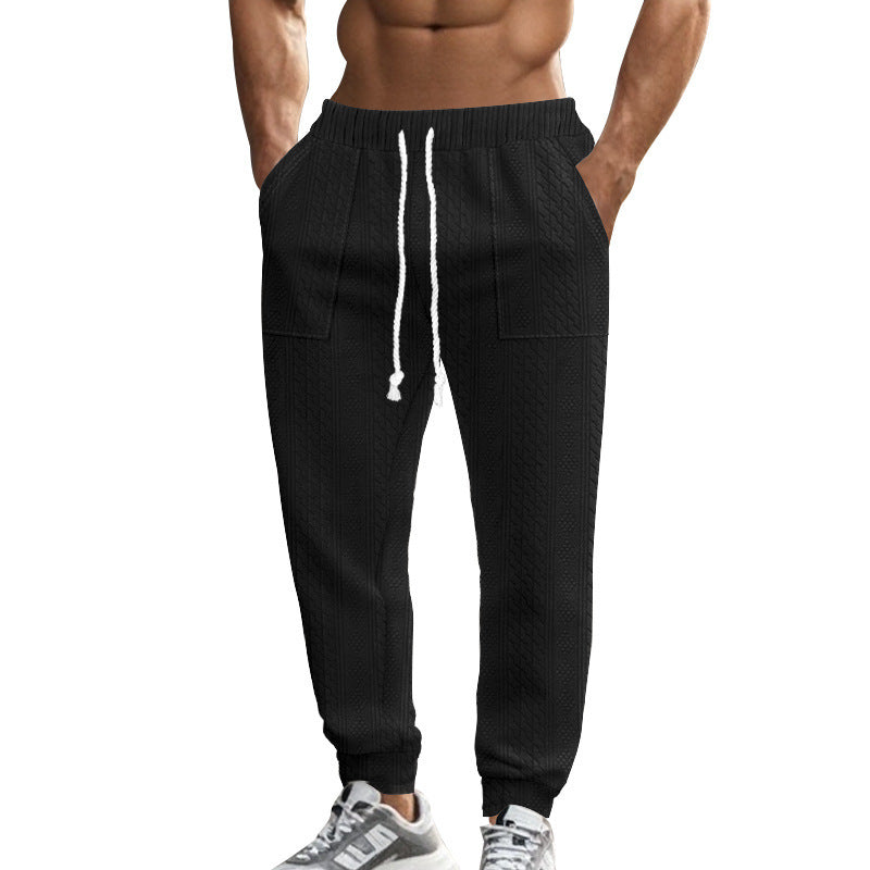 Casual knit jogger pants for men with elastic waist and convenient pockets Lune London