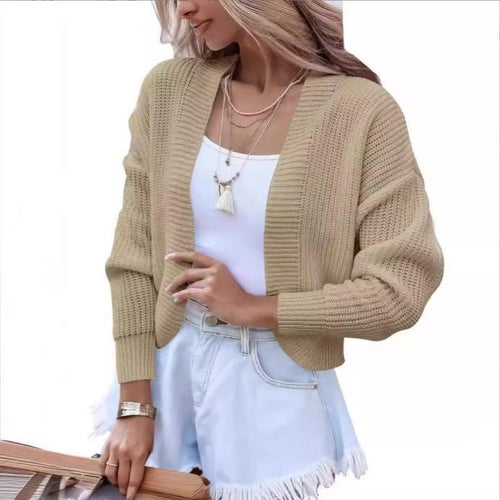 Casual knitted pullover for women with dropped shoulders and loose fit Amarae