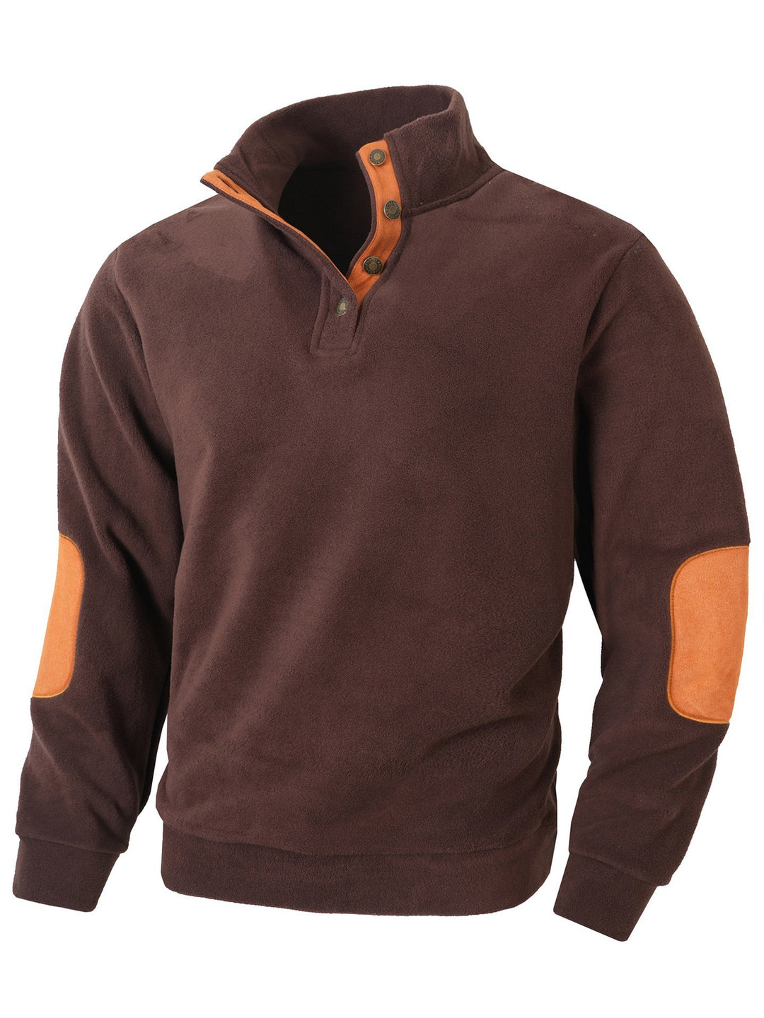 Comfortable fleece sweater for men with contrasting collar and finish Lune London
