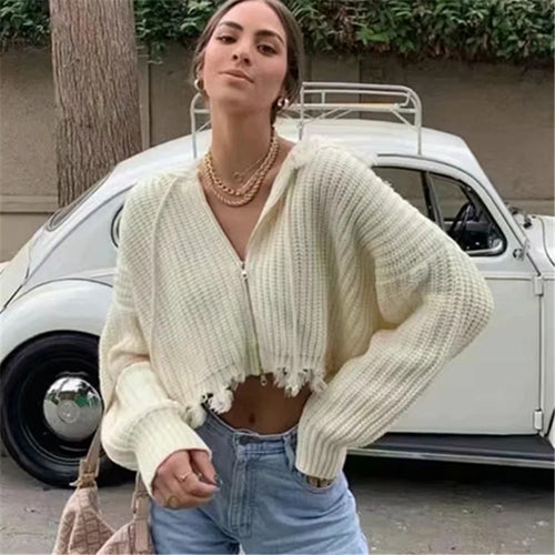Lady oversized hoodie with oversized hood and fringes Amarae
