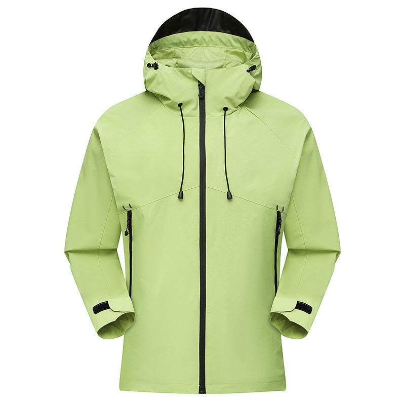 Men's Waterproof High-Visibility Shell Parka with Breathable Membrane, Adjustable Hood and Ventilation Amarae