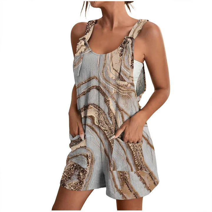 Casual jumpsuit for women with a floral design and practical pockets Lune London