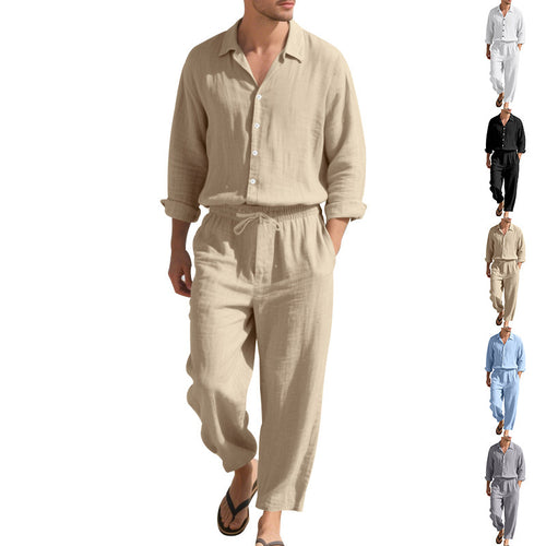 Casual men's suit with top and elastic pants Amarae