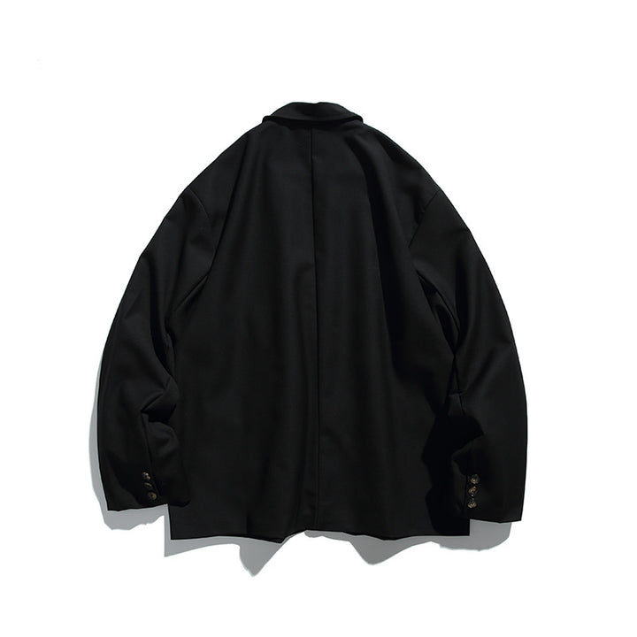 Men's Oversize Blazer in Boxy Cut with Flap Pockets and Light Padding Amarae