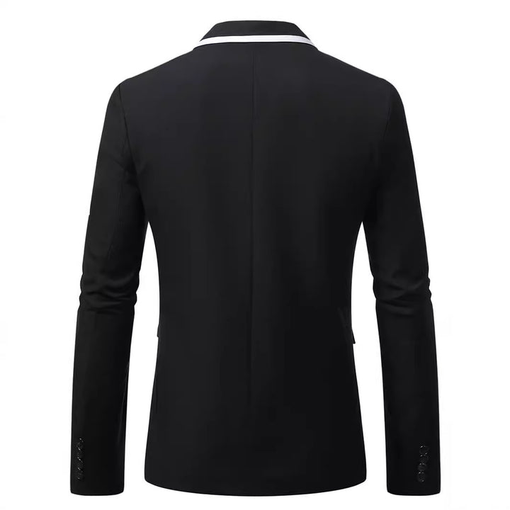 Elegant suit for men with contrast lapel Amarae