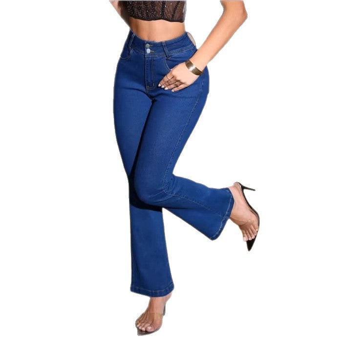 Women Sculpting High-Waist Bootcut Jeans with Sculpting Stretch Waistband Amarae