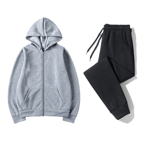Women's sporty hoodie set with practical zipper and elastic waistband Amarae