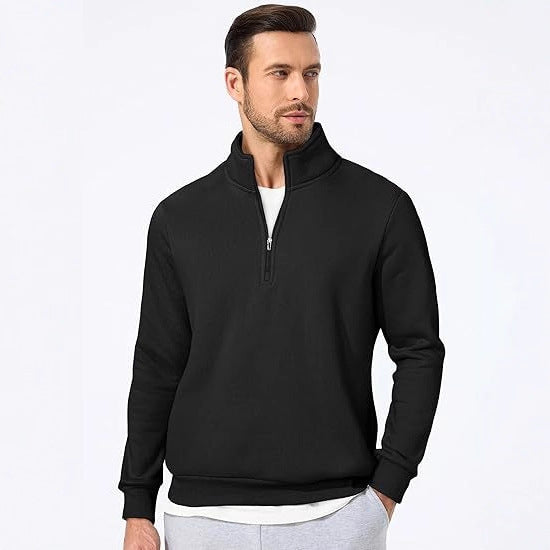 Men's sweatshirt with half zipper and modern cut Chic & Stil