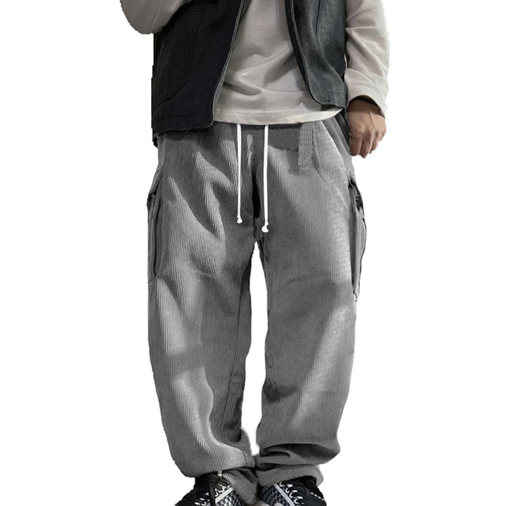Men's Casual Cargo Pants with Soft Cord Material Lune London