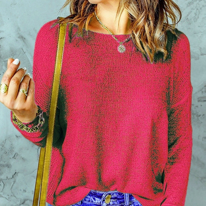 Ladies Casual Sweater with Modern Structured Knit Lune London