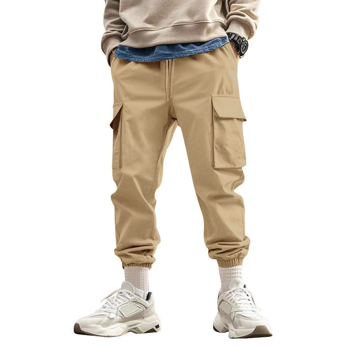 Men's cargo style leisure pants with elastic waist Lune London