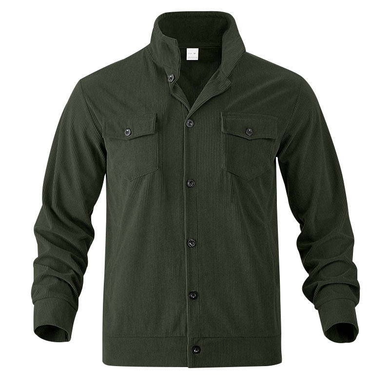 Men's casual cord jacket with practical chest pockets Chic and style