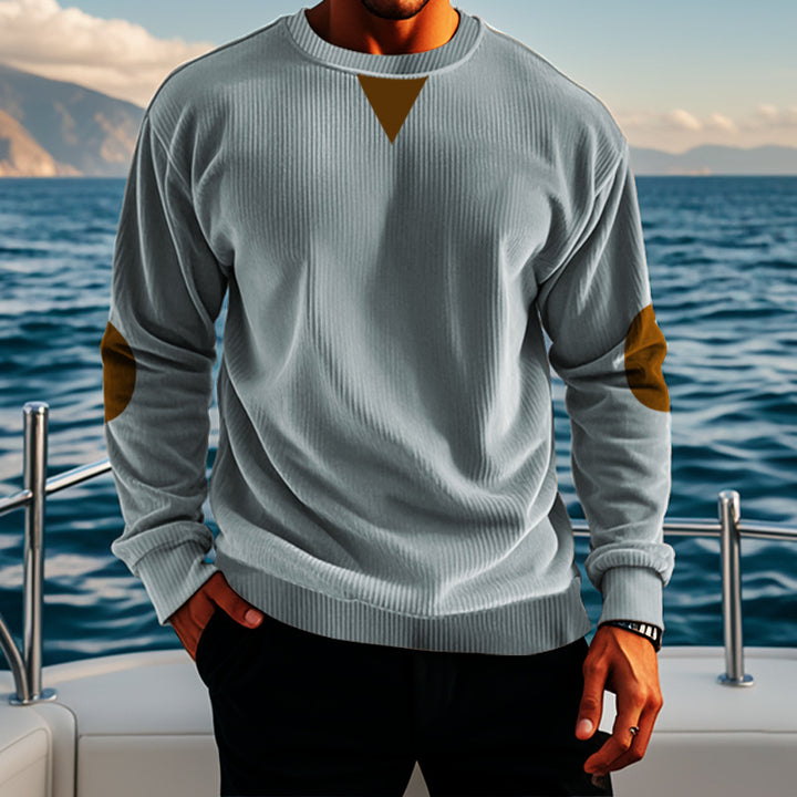 Comfortable fleece pullover for men with Lune London structure