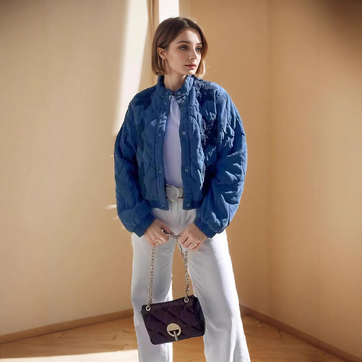Quilted leisure jacket for women with floral design Amarae