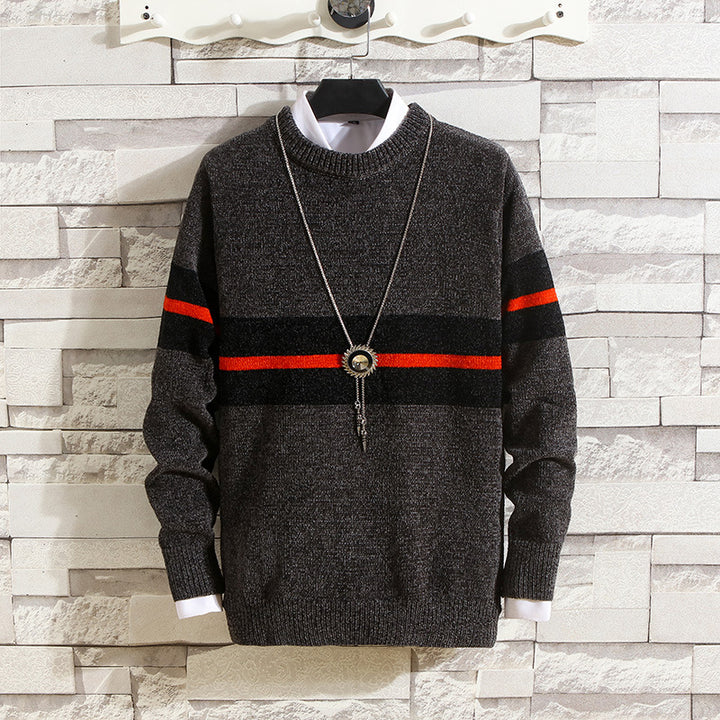 Trendy men's sweater with striped design and great comfort Lune London