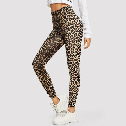 Women's Elegant Leggings In Fashionable Leopard Print Amarae