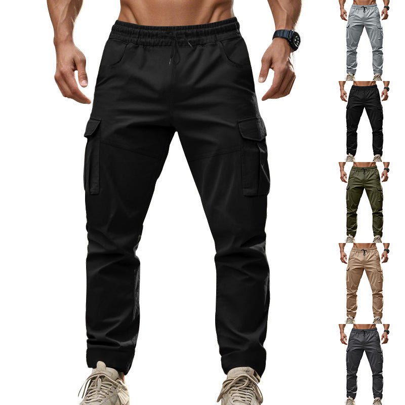 Lune London | Men's cargo pants with functional side pockets and elastic waistband