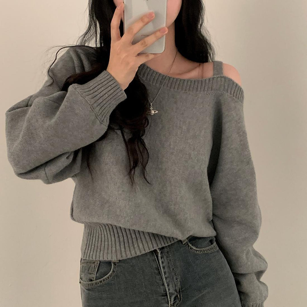 Pull en maille surdimensionné pour femmes Chic & Stil