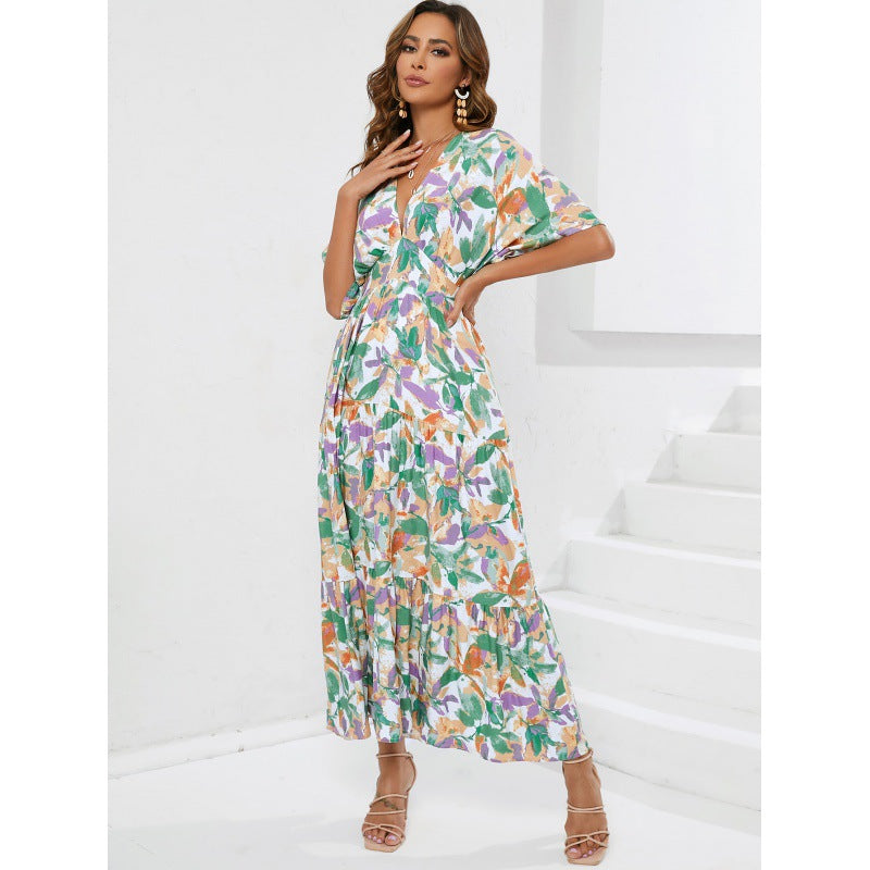 Lune London Floating Sleeve Maxi Boho Dress for Women