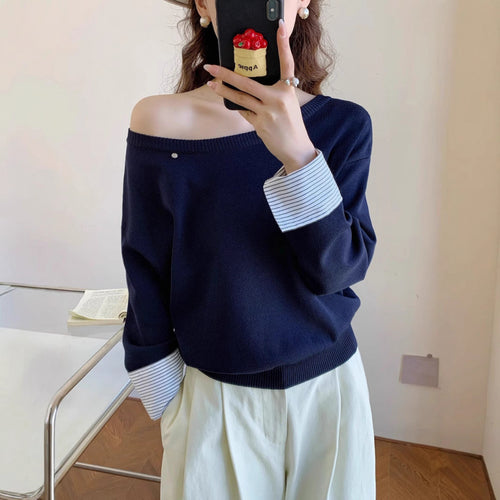 Pull décontracté pour femmes avec manches intérieures amovibles Chic & Stil