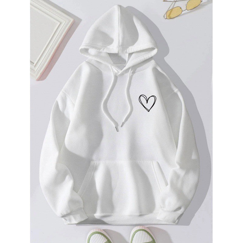 Women's hoodie with cool heart motif Chic & Stil