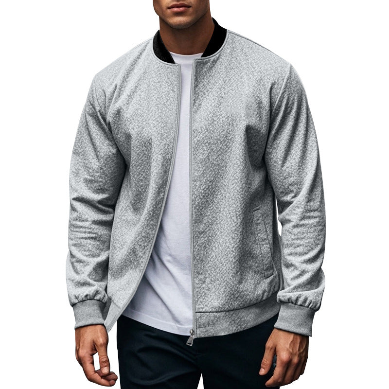 Sporty bomber jacket for men with high collar Lune London