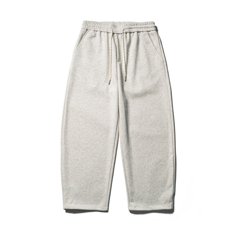 Men's loose-fitting sweatpants with elastic drawstring waistband and cropped leg Amarae