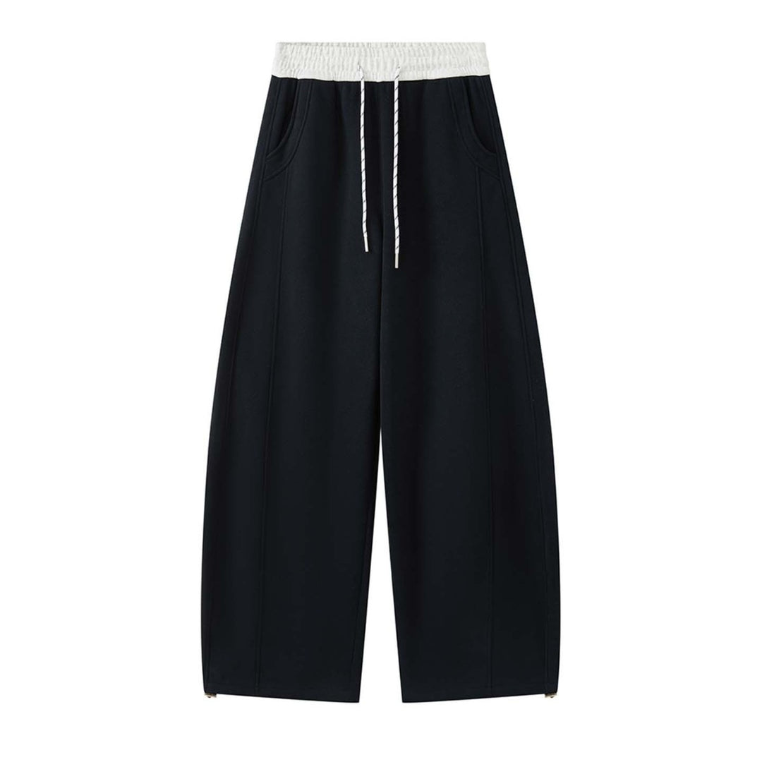 Women's Casual Sweatpants in Palazzo Cut with High Waist, Drawstring and Side Pockets Amarae