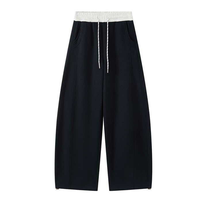 Women's Casual Sweatpants in Palazzo Cut with High Waist, Drawstring and Side Pockets Amarae