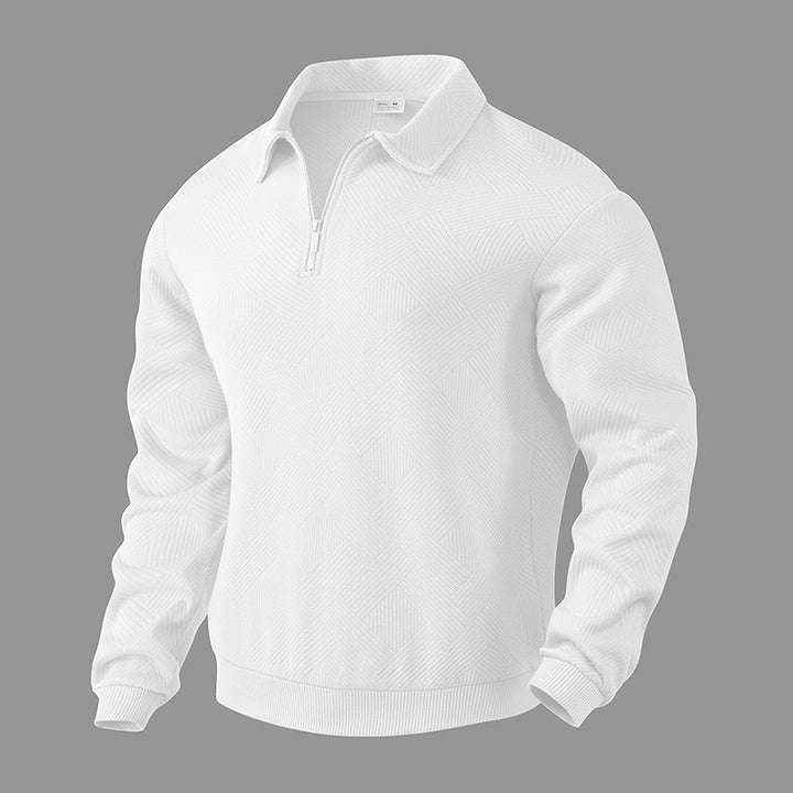 Fine knit pullover for men with high collar Lune London
