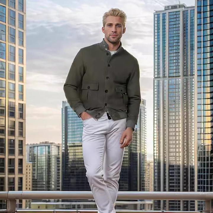Fashionable wool jacket for men with warm inner lining Lune London
