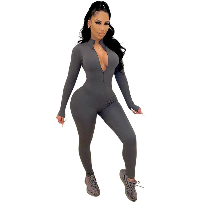 Women full-length zip jumpsuit Lune London