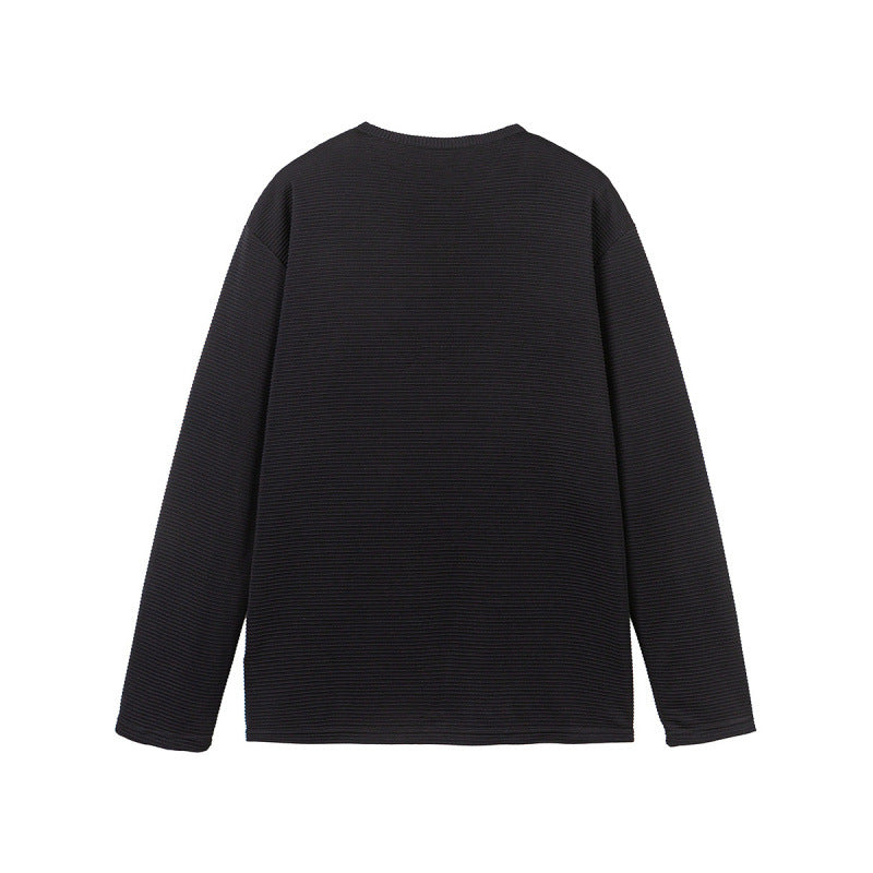 Unisex Thermal Henley Shirt with Waffle Texture and Long Sleeve Amarae