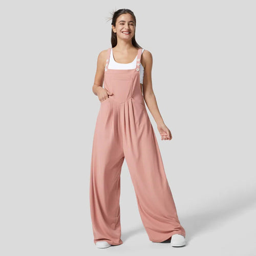 Combinaison décontractée pour femmes avec jambes larges et élégant détail de bouton Chic & Stil