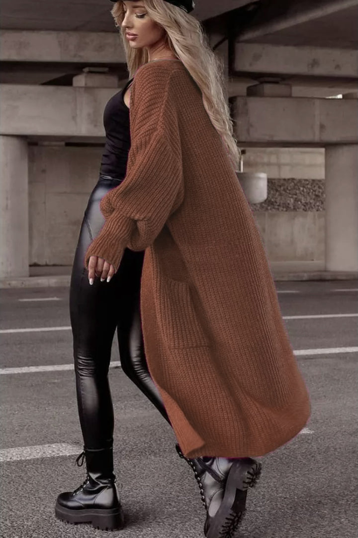 Ladies Large Chic Knit Coat