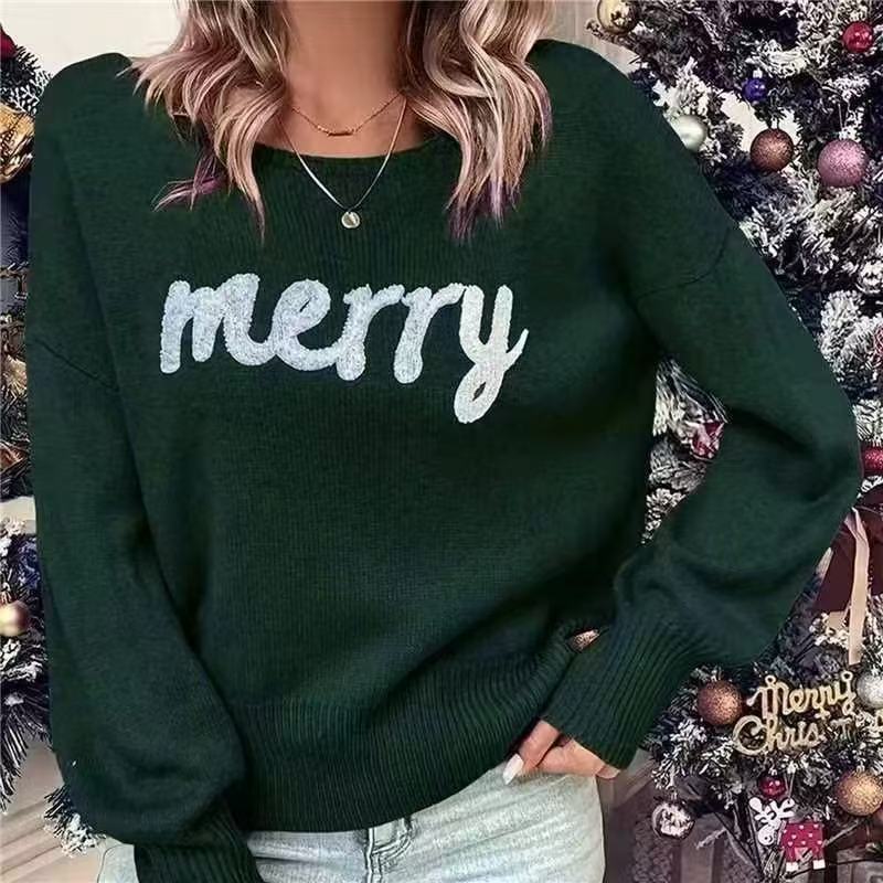 Ladies festive sweater with festive inscription Lune London