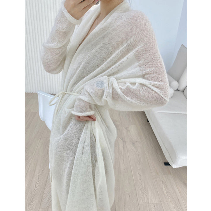 Lightweight kimono dress for women with belt Lune London