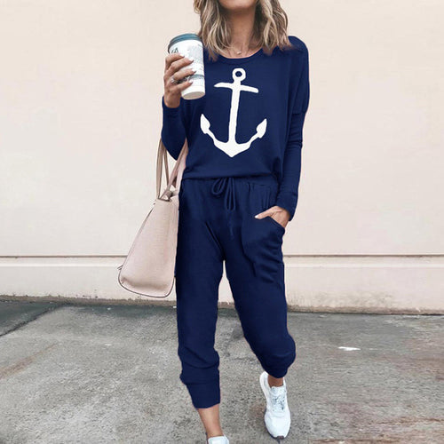 Tenue décontractée pour femmes avec impression d'ancre et poches confortables Amarae