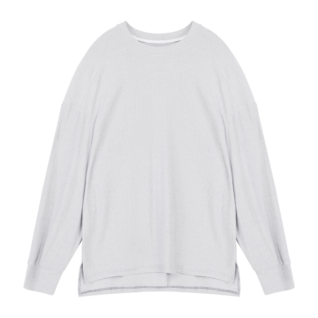 Women Long Sleeve T-Shirt with Relaxed Fit and Breathable Cotton Blend Lune London