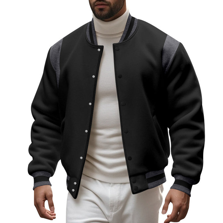 Men's sporty bomber jacket with contrast sleeves Lune London
