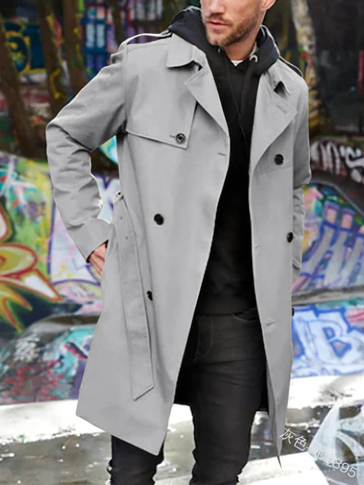 Men's Trench Coat with Classic Style Amarae
